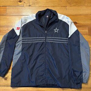 Vintage 90's Dallas Cowboys SI Full Zip Windbreaker XXL